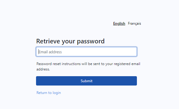 retrieve your ochart password