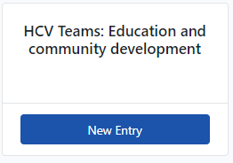 HCV education community development tracking tool